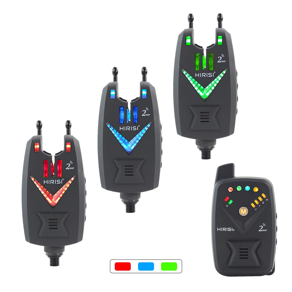 Wireless Carp Fishing Alarm Set S3 with Remote Control and LED Indicators 1 plus 3