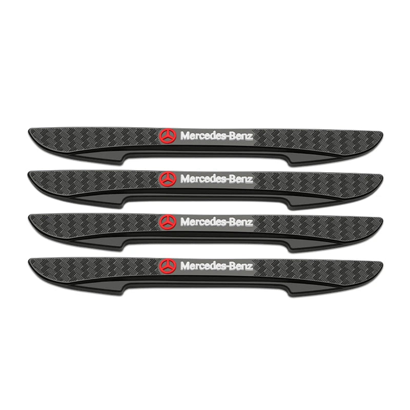 4PCS Black Car Door Edge Guard Protector Strips for Mercedes Benz AMG W204 W205 W211 W212 W213 A S M B C E R G Class For Mercedes Benz