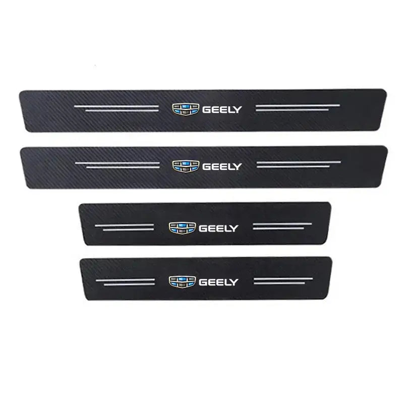 Carbon Fiber Car Door Sill Protector Sticker For Geely Cars for GEELY