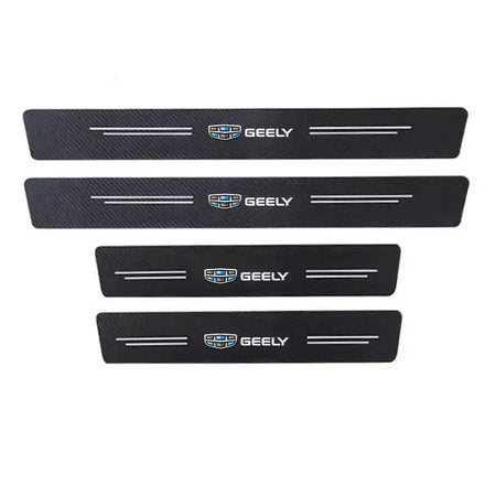 Carbon Fiber Car Door Sill Protector Sticker For Geely Cars for GEELY