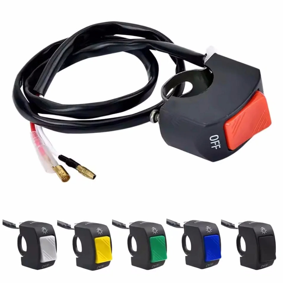 Interrupteur OnOff de moto étanche avec support de phare et support de guidon