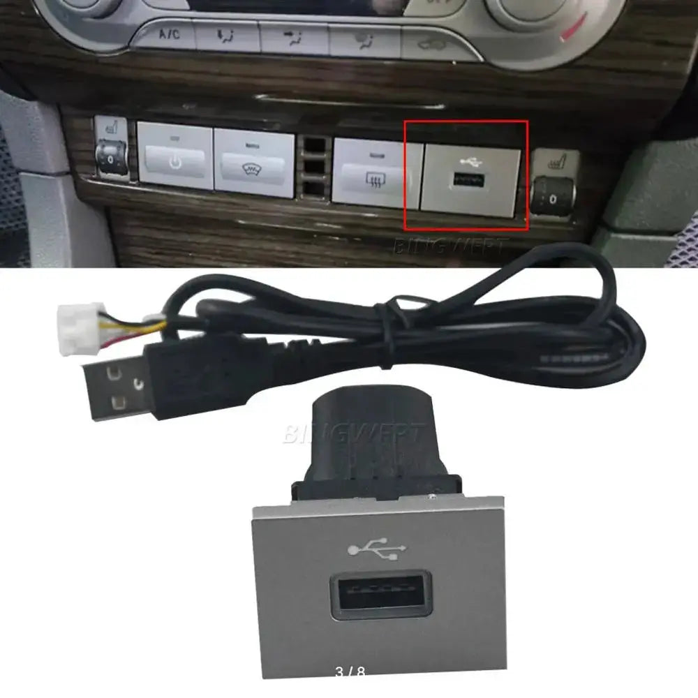 Car USB Converted Vehicle Load Adapter Flash Socket Interface Cable 12V/24V Accessories For Ford Focus 2 Mk2 2009-2011 by InterCyprus Trading Ltd