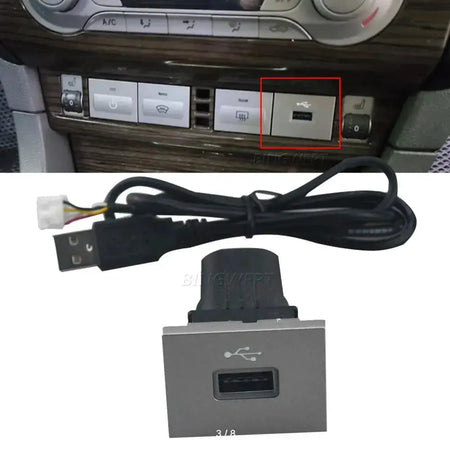 Car USB Converted Vehicle Load Adapter Flash Socket Interface Cable 12V/24V Accessories For Ford Focus 2 Mk2 2009-2011 by InterCyprus Trading Ltd