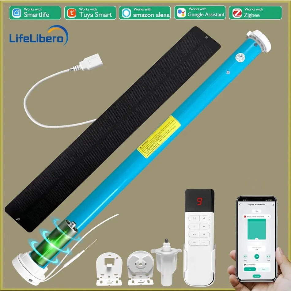 LifeLibero Zigbee Battery-Powered Smart Roller Blinds Motor