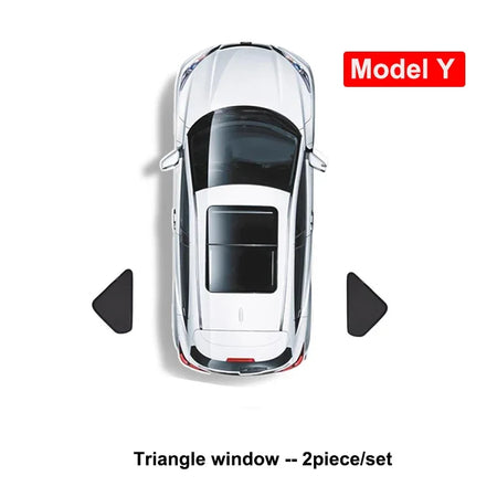 Custom Fit Side Window Sunshade for Tesla Model Y 2024 - UV Protection &amp; Heat Reduction MY Triangle Window