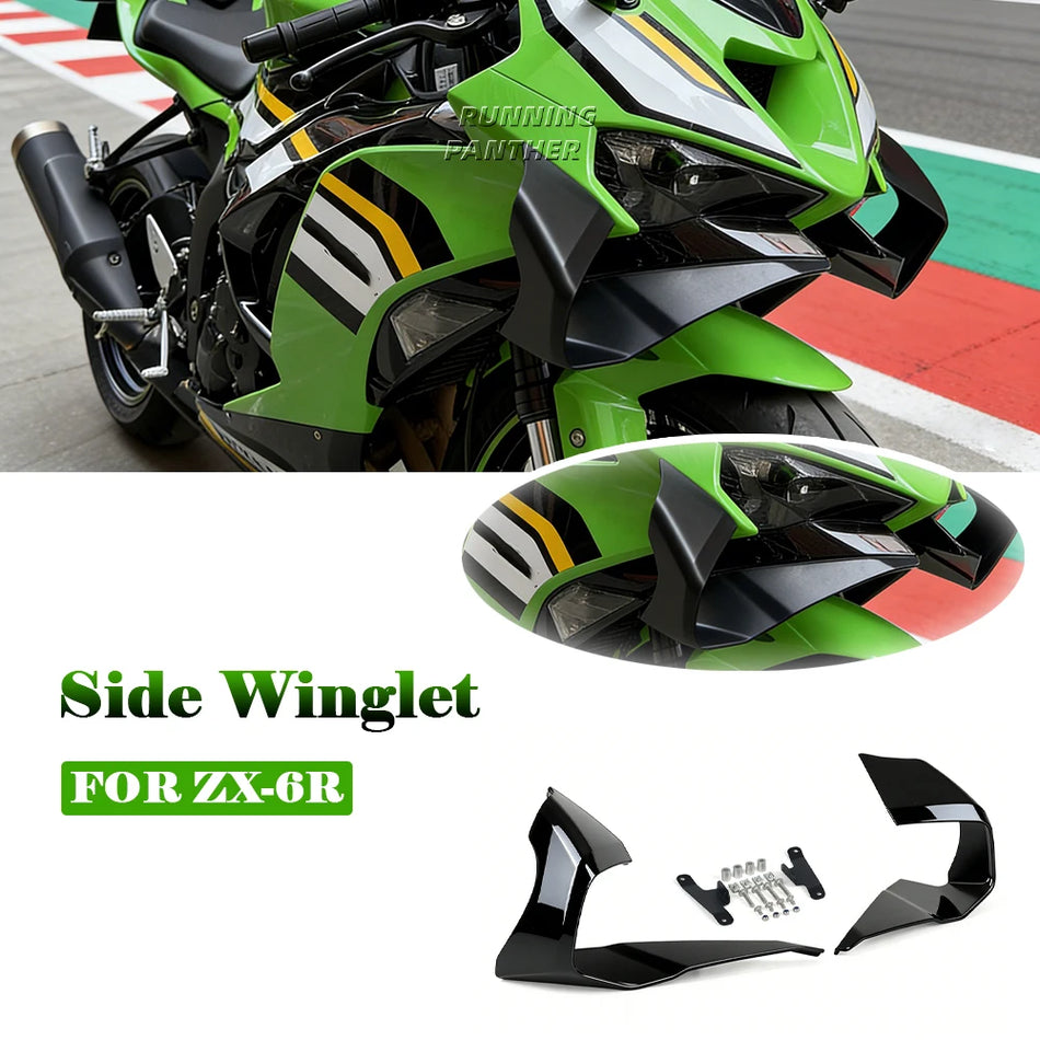 Priekšējā lūpa vadības vāks ar oglekļa šķiedras rakstu Kawasaki ZX-6R
