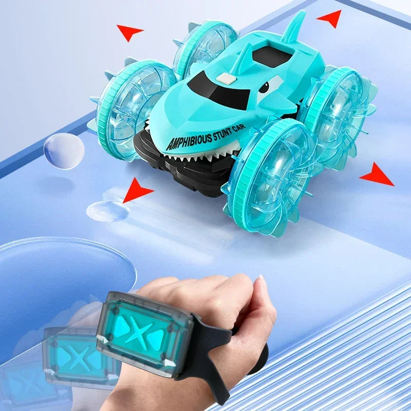 Shark Water Land 2in1 RC Car &ndash; Double-Sided Drive with Gesture Control