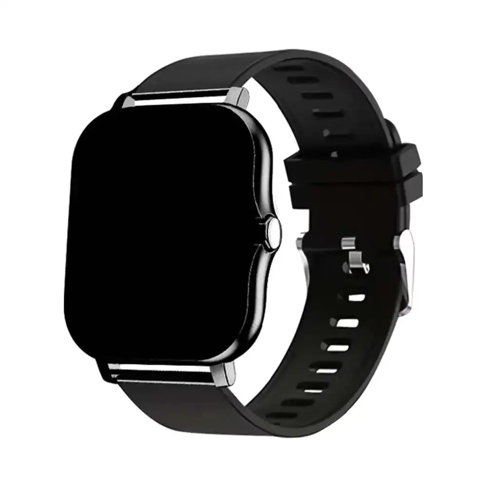 LAXASFIT 2025 Smart Watch Full Touch Heart Rate Monitor Black