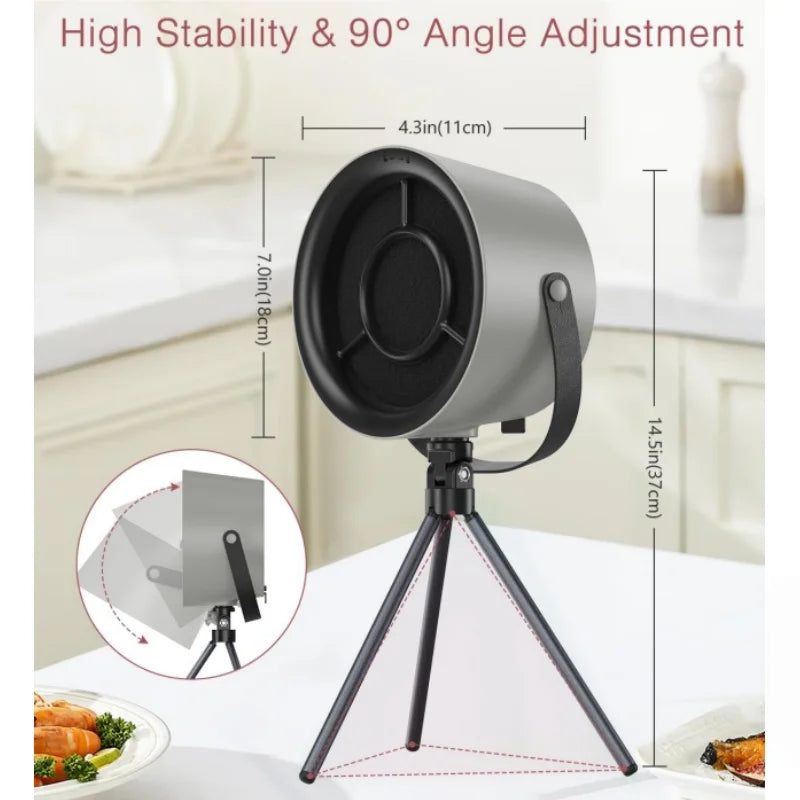 Portable Desktop Range Hood &ndash; Low Noise 3-Speed For Kitchen