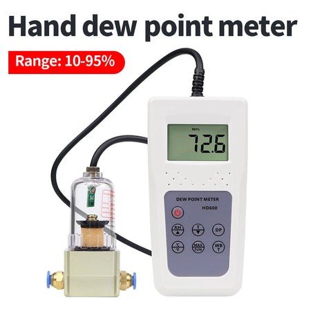 HD600 Handheld Dew Point Meter &ndash; Backlight Display