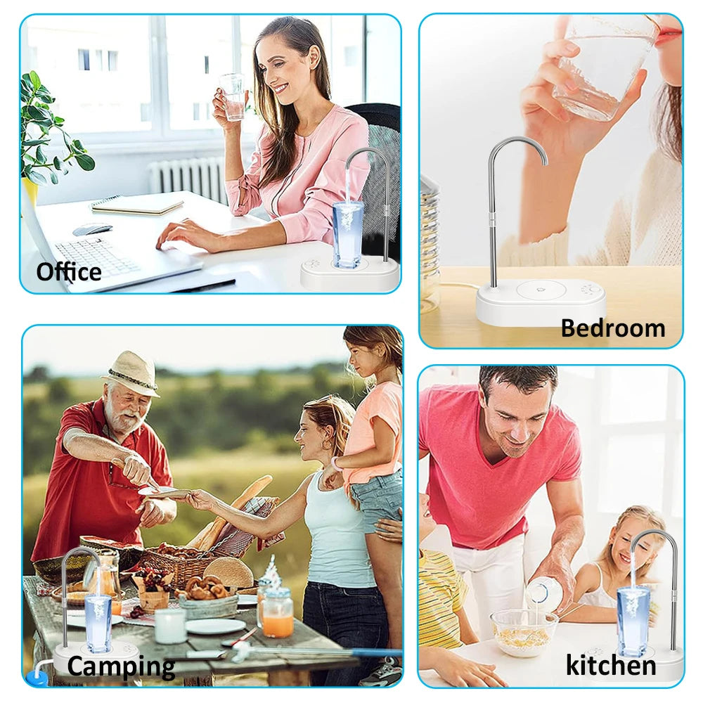 Electric Water Gallon Bottle Pump &ndash; Smart Desktop Dispenser