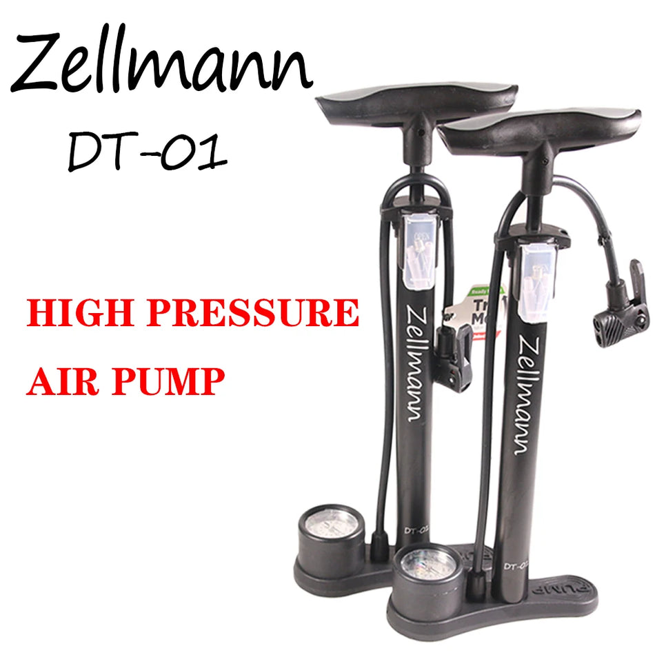 Насос для велосипеда Bucklos Zellmann с цифровым дисплеем, манометр 160 PSI