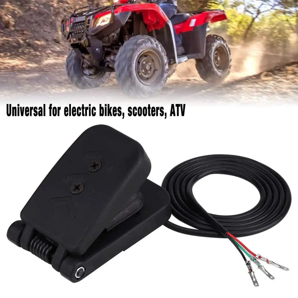 Electric Tricycle Throttle Gas Pedal Speed Control Accelerators Brake Foot Universal Black Plastic Boat Parts Accessory by InterCyprus Trading Ltd