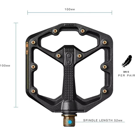 Composite Flat BMX MTB Bike Pedals &ndash; Ultralight Titanium Design
