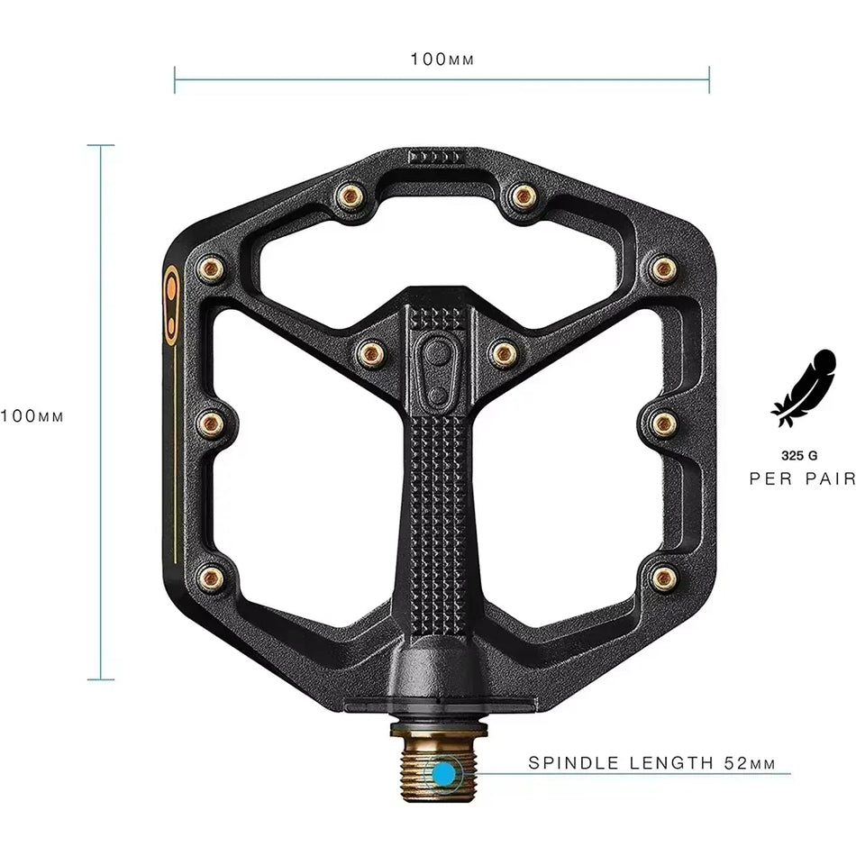 Composite Flat BMX MTB Bike Pedals &ndash; Ultralight Titanium Design