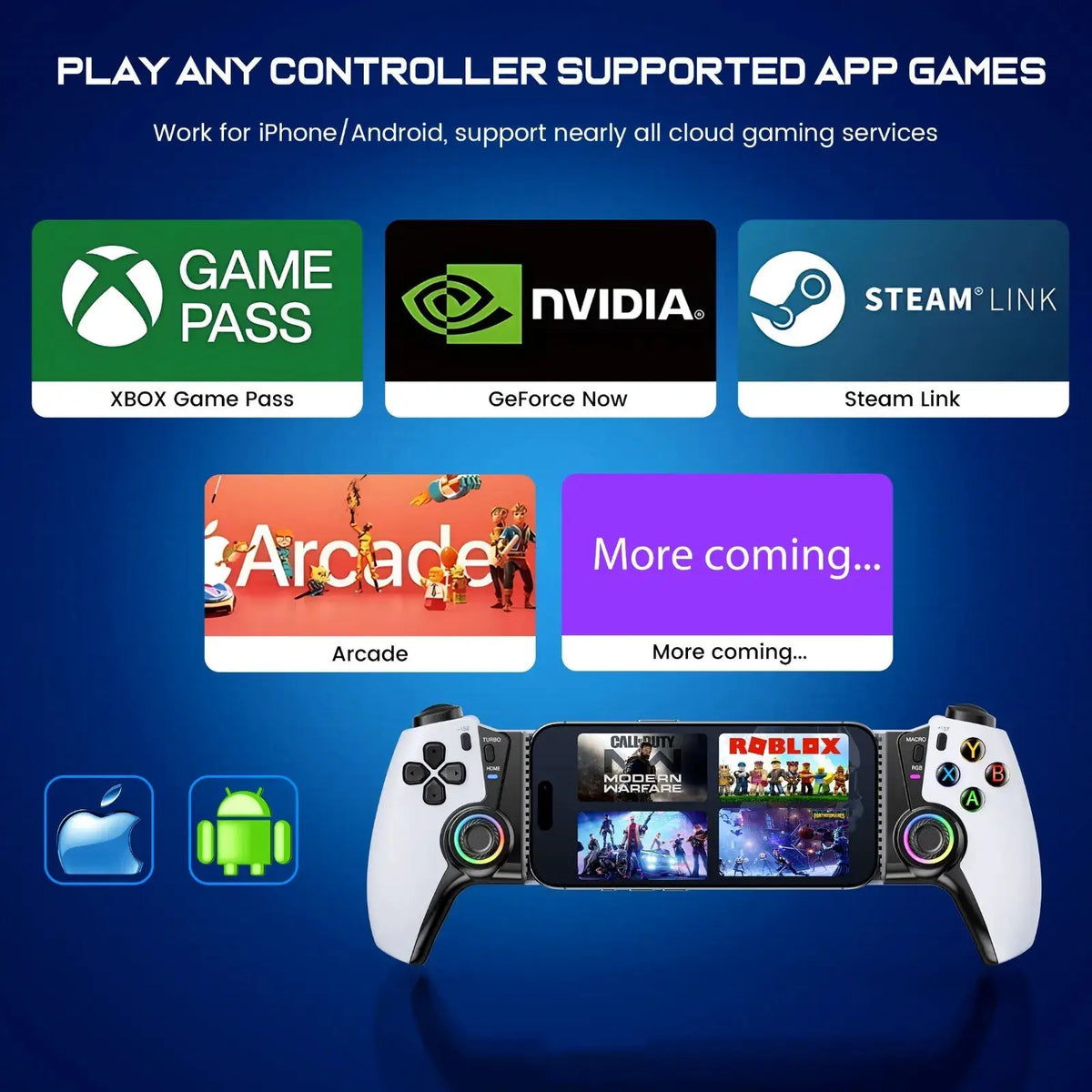 BEBONCOOL MC500/MC5000 Wireless Handheld Hall Effect Gamepad Controller For Switch 1/Switch 2/Switch OLED by InterCyprus Trading Ltd