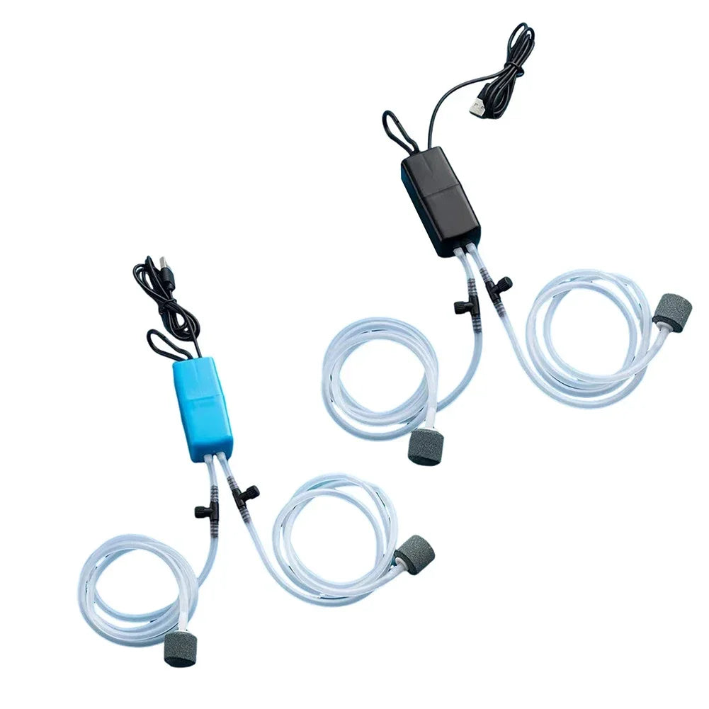 Mini Aquarium Air Pump Kit &ndash; Silent USB Powered, Compact