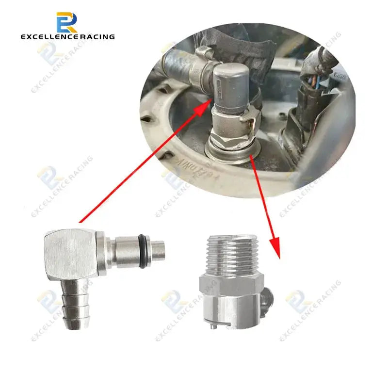 For BMW 2013+ R1200GSW/GSW-ADV/RTW/RW/RSW S1000RR/R/XR 5/16 Gas Tank Fuel Petrol Line Hose Quick Release Disconnect Coupling Kit by InterCyprus Trading Ltd