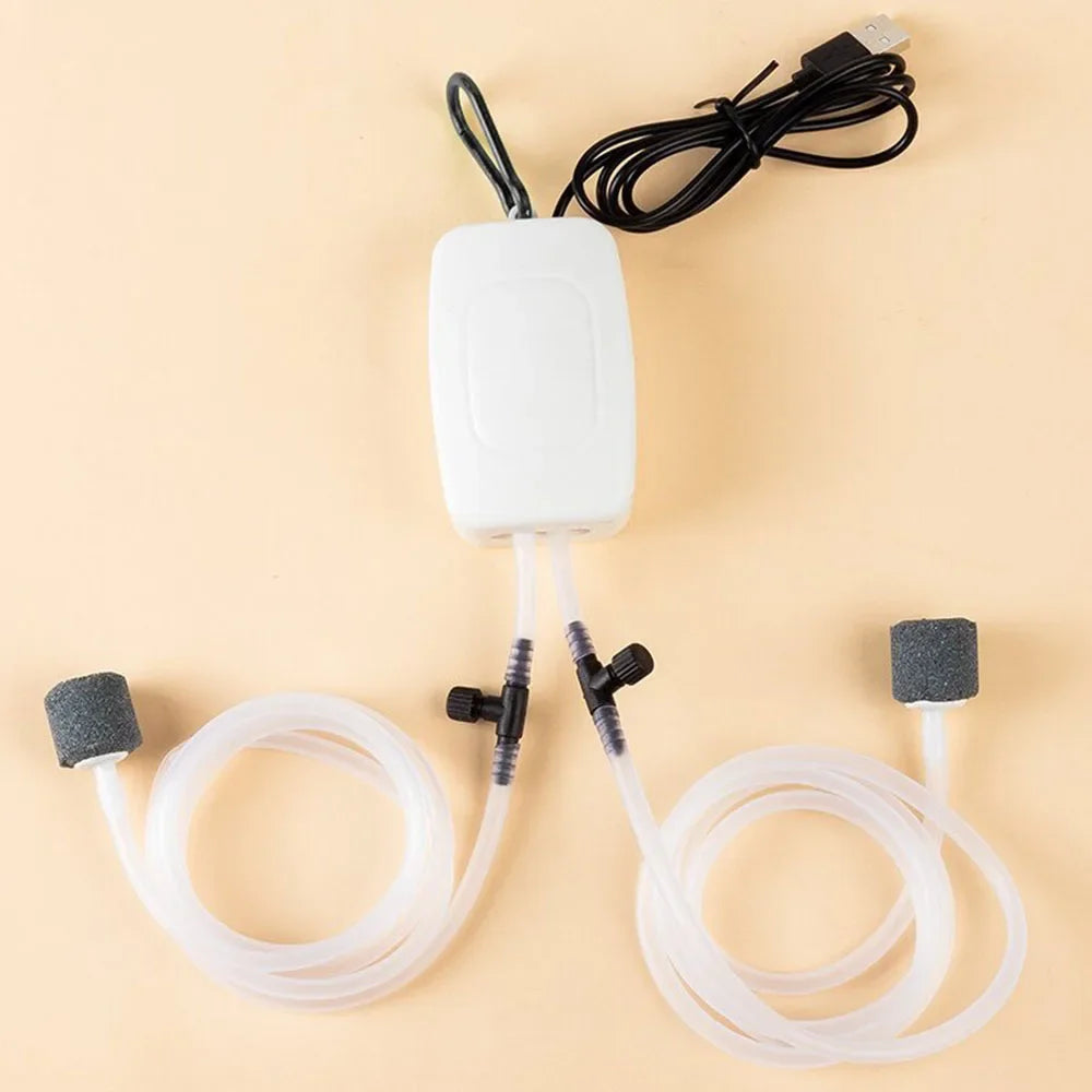 ADH363 Aquarium Oxygen Air Pump &ndash; Silent USB Powered ADH370