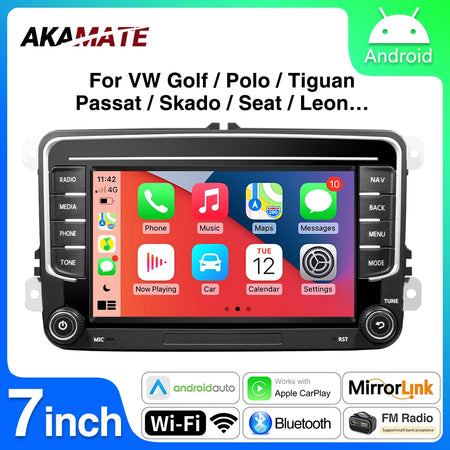 7Inch Car Radio CarPlay Android Auto &ndash; 4Core 4+64GB