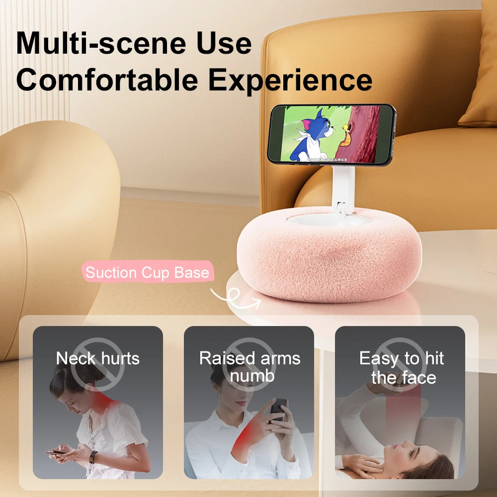 Plush Pillow Magnetic Phone Bracket &ndash; Adjustable Angle For Comfortable Viewing