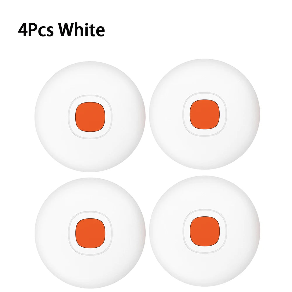 AKAMATE AD002 GPS Tracker Tag &ndash; Android Bluetooth Locator 4Pcs White