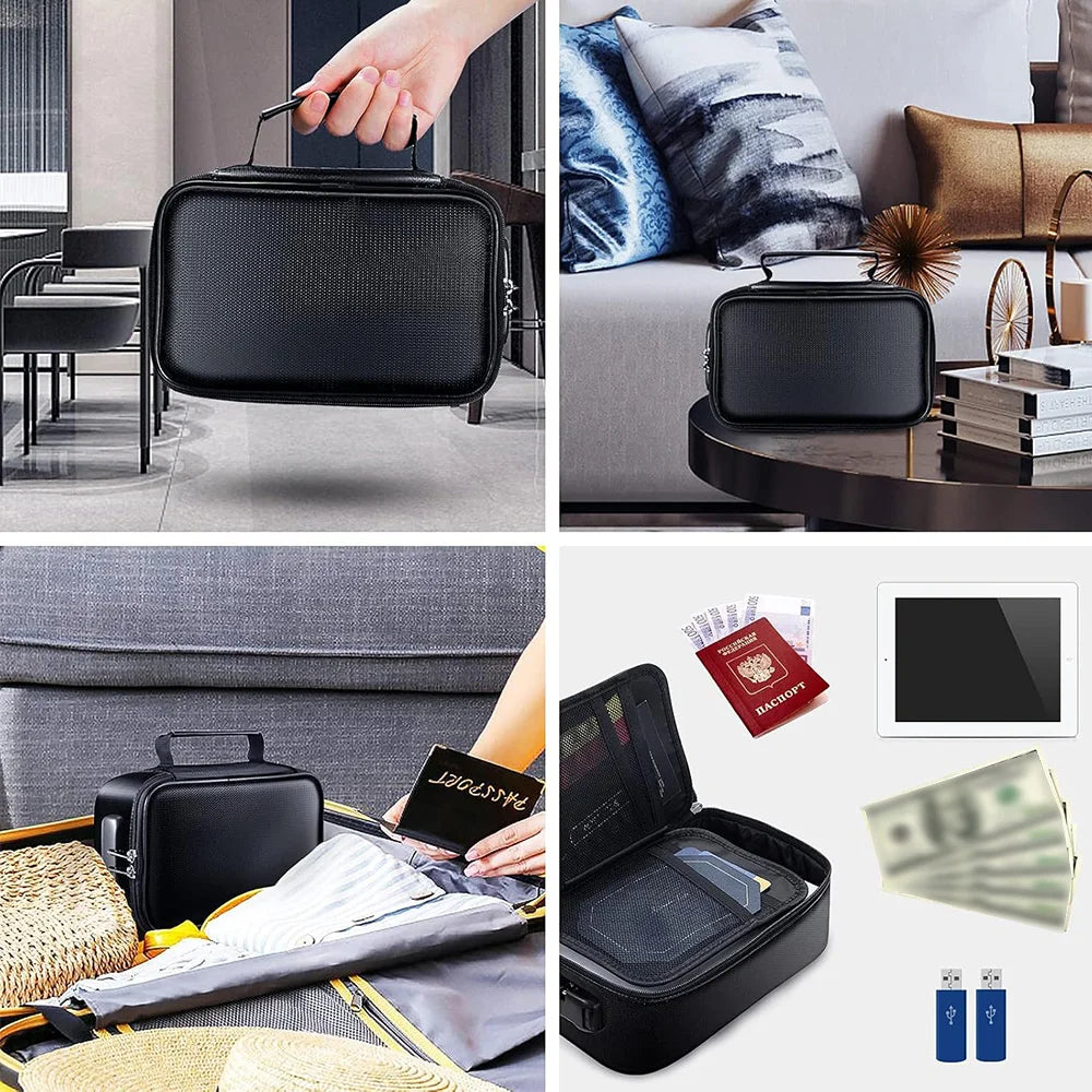 Small Fireproof Handbag &ndash; Waterproof Passport Organizer