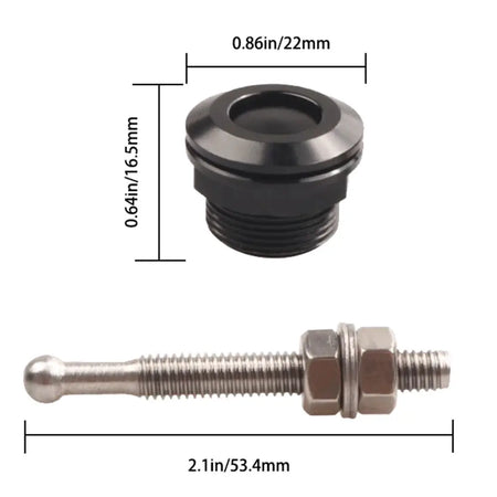 22mm 1Pc/4Pcs Universal Car Push Button Bonnet Hood Pins Kit Aluminum Quick Release Latch Bumper License Plate Lock Clip by InterCyprus Trading Ltd