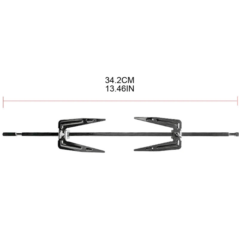Kemei Stainless Steel Rotating Chicken Roaster Fork for Grills