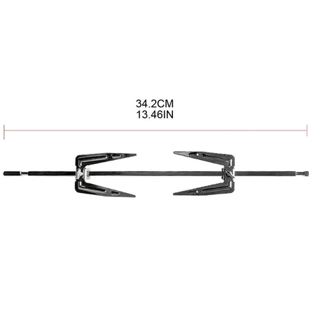 Kemei Stainless Steel Rotating Chicken Roaster Fork for Grills