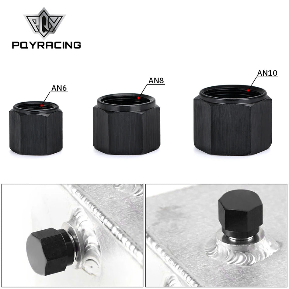 Adaptor din aluminiu AN6 AN8 AN10, capac de capăt cu flanșă feminină, fiting pentru tub cu piuliță