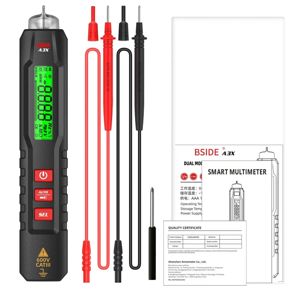 BSIDE A3X &ndash; Non-Contact Voltage Detector Pen Locate A3X / CHINA