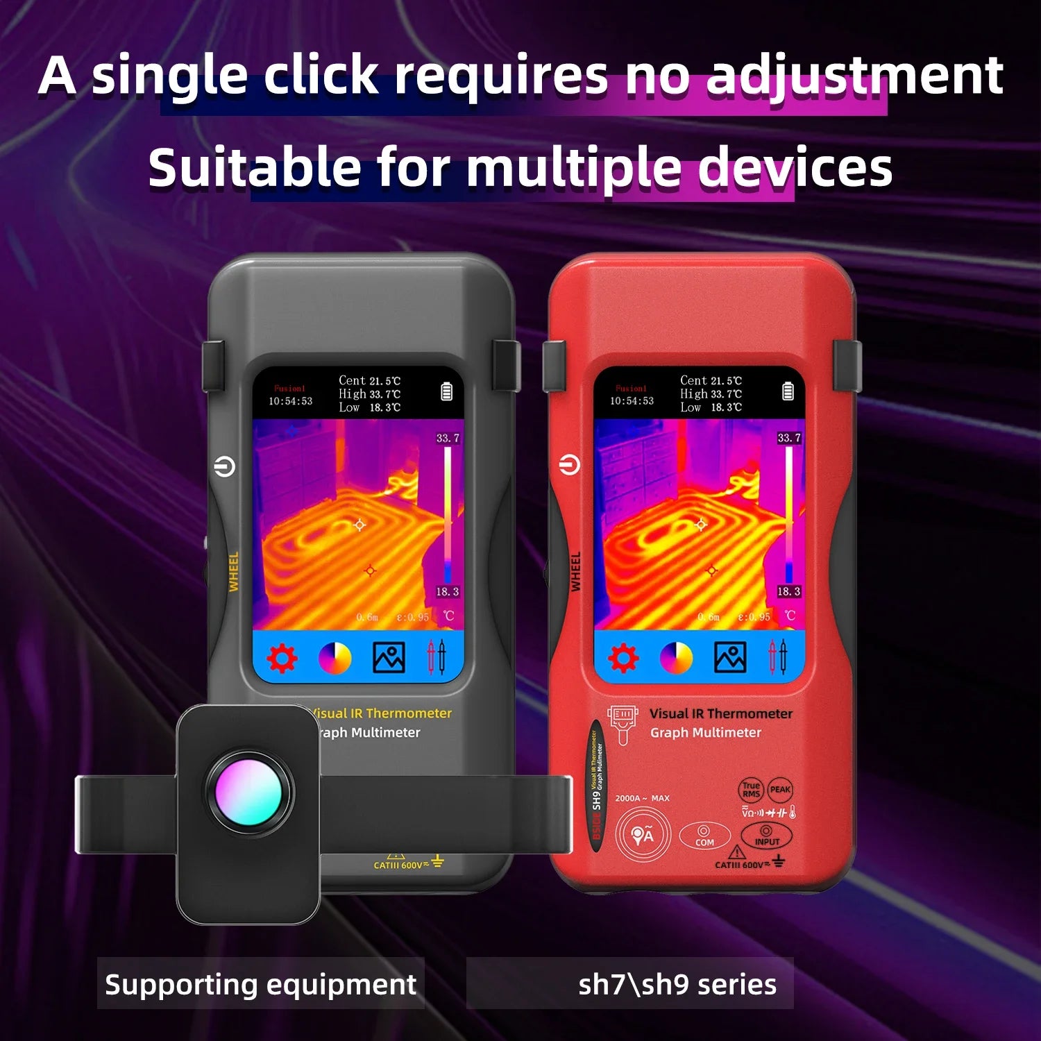 BSIDE SH7 Touch Thermal Imaging Multimeter &ndash; High Accuracy Voltage Testing with IR Camera