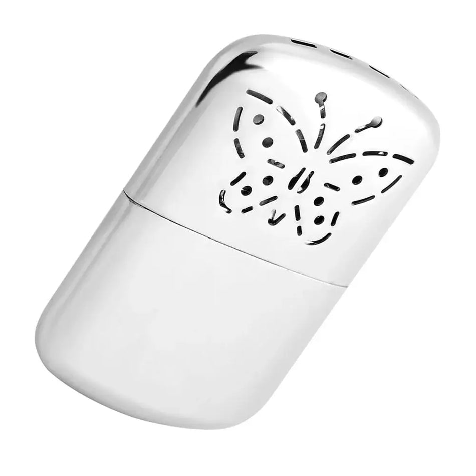 Zinc Alloy Portable Pocket Liquid Fuel Burner Hand Warmer Indoor Outdoor Small Heater by InterCyprus Trading Ltd