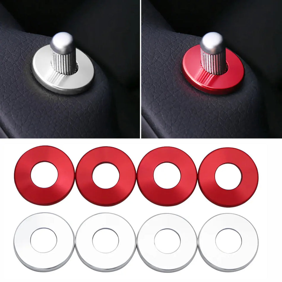 Κάλυμμα Πείρου Κλειδώματος Πόρτας Mercedes-Benz C-Class W205 Αλουμίνιο 4 Τεμ