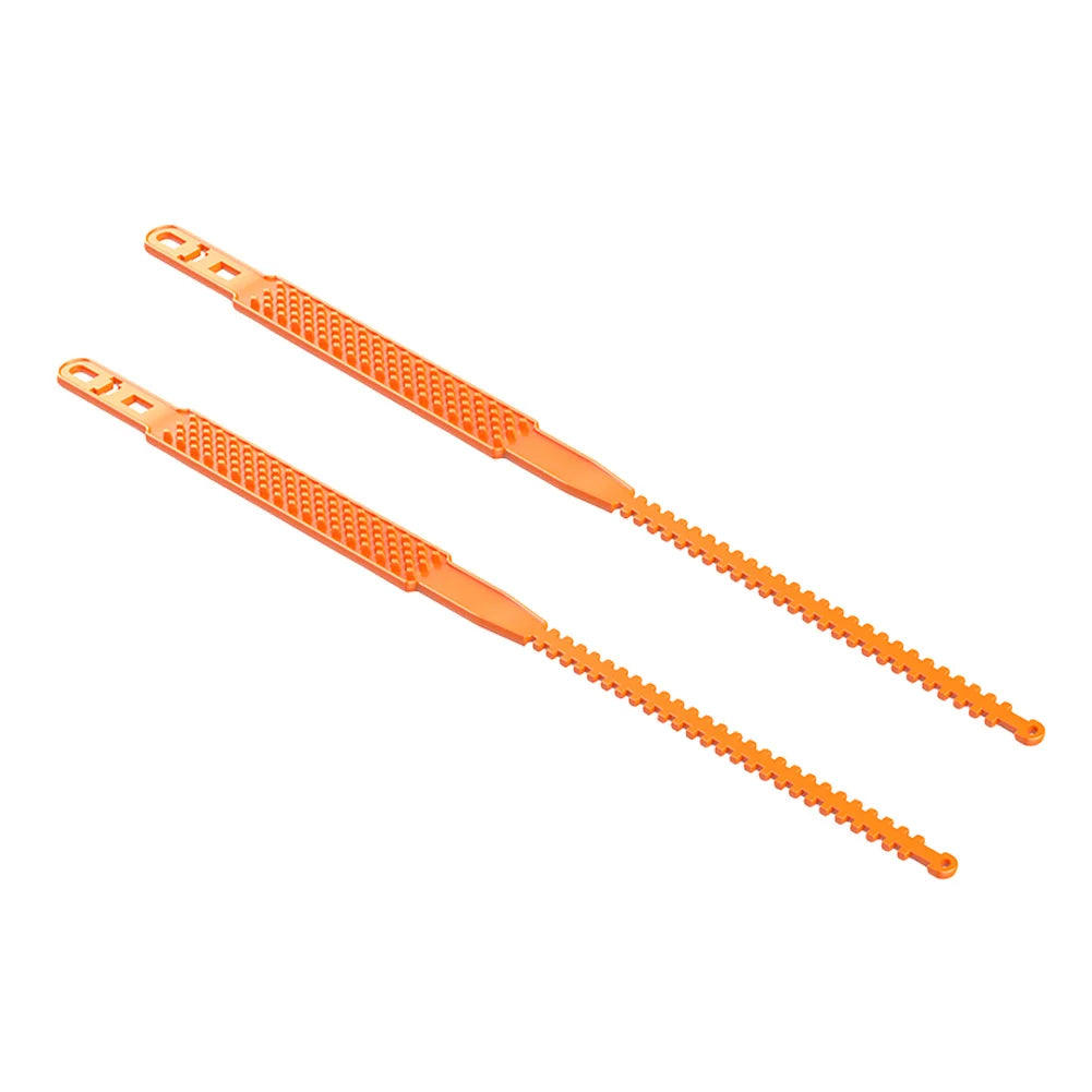 Car Tires Anti-Skid Chain &ndash; Heavy Duty Toughness For Winter Orange 2Pcs