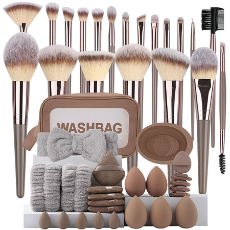 Professional Makeup Brushes Set - 3-20PCS Soft Fluffy Tools
