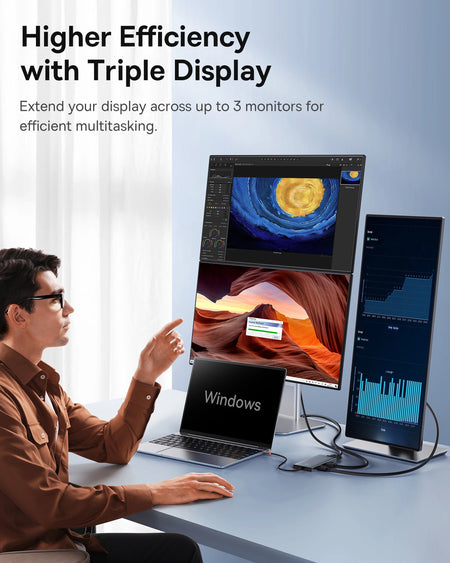 Baseus 13-in-1 Type C Hub with Dual HDMI, 8K Support and PD 100W Fast Charging