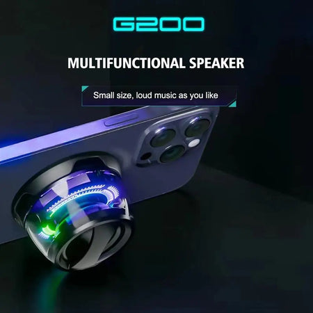 HECATE G200 Mini Portable Bluetooth Speaker with RGB and Magnetic Design
