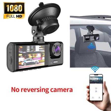 AKAMATE Car DVR 3 Camera Recorder &ndash; 1080P 3-Channel Only DVR / 32G