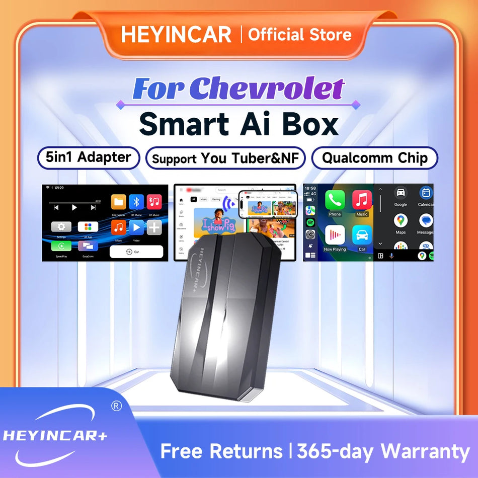 2025 HEYINCAR Smart AI Box &ndash; Wireless Android Auto and CarPlay Adapter for Chevrolet