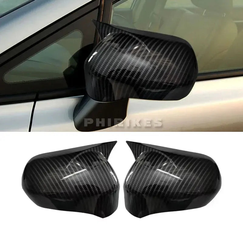 Honda Civic 8th Gen Spoguļa Vāks Spārna Vāciņš Uzlīme Melna