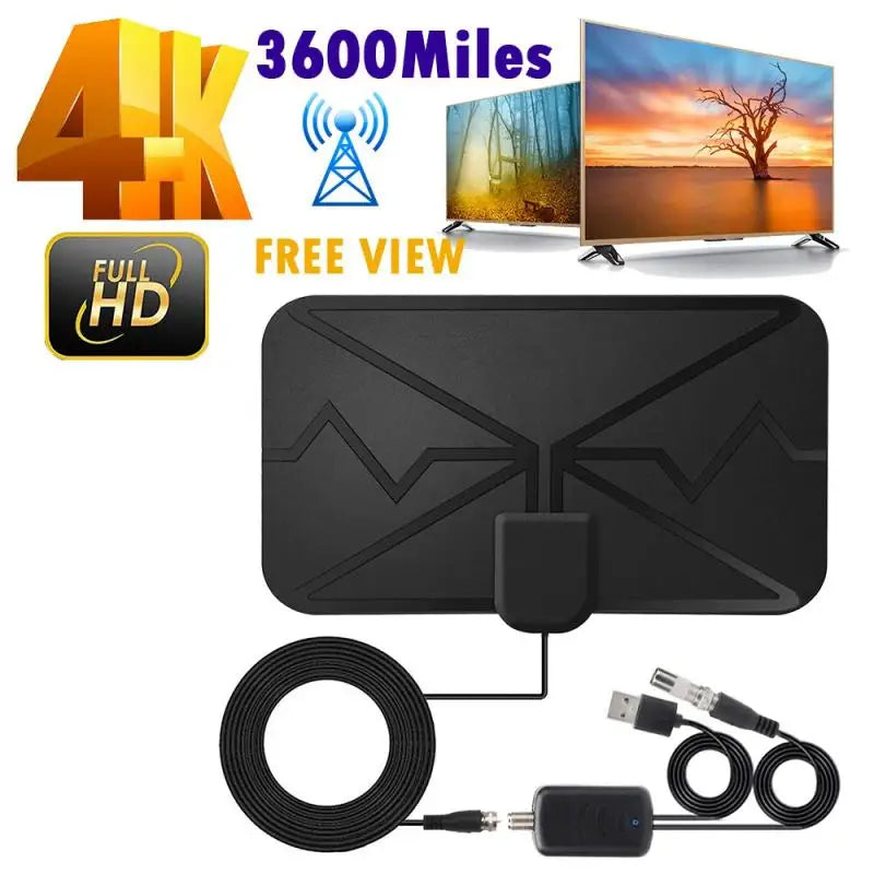 Miles AAR5 Smart TV Antenna &ndash; Amplified 4K DVB-T2 Reception