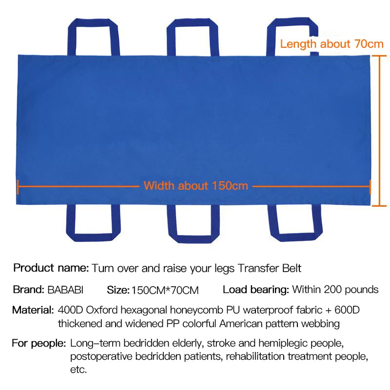 Boxym Transfer Belt &ndash; Comfortable Bedridden Patient Mobility transfer belt 3