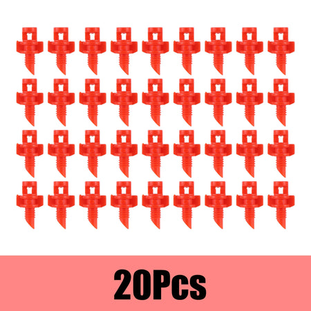 Versatile Micro Refraction Nozzle Sprinkler - 20/50/100Pc Set for Efficient Garden Irrigation Red-20pcs