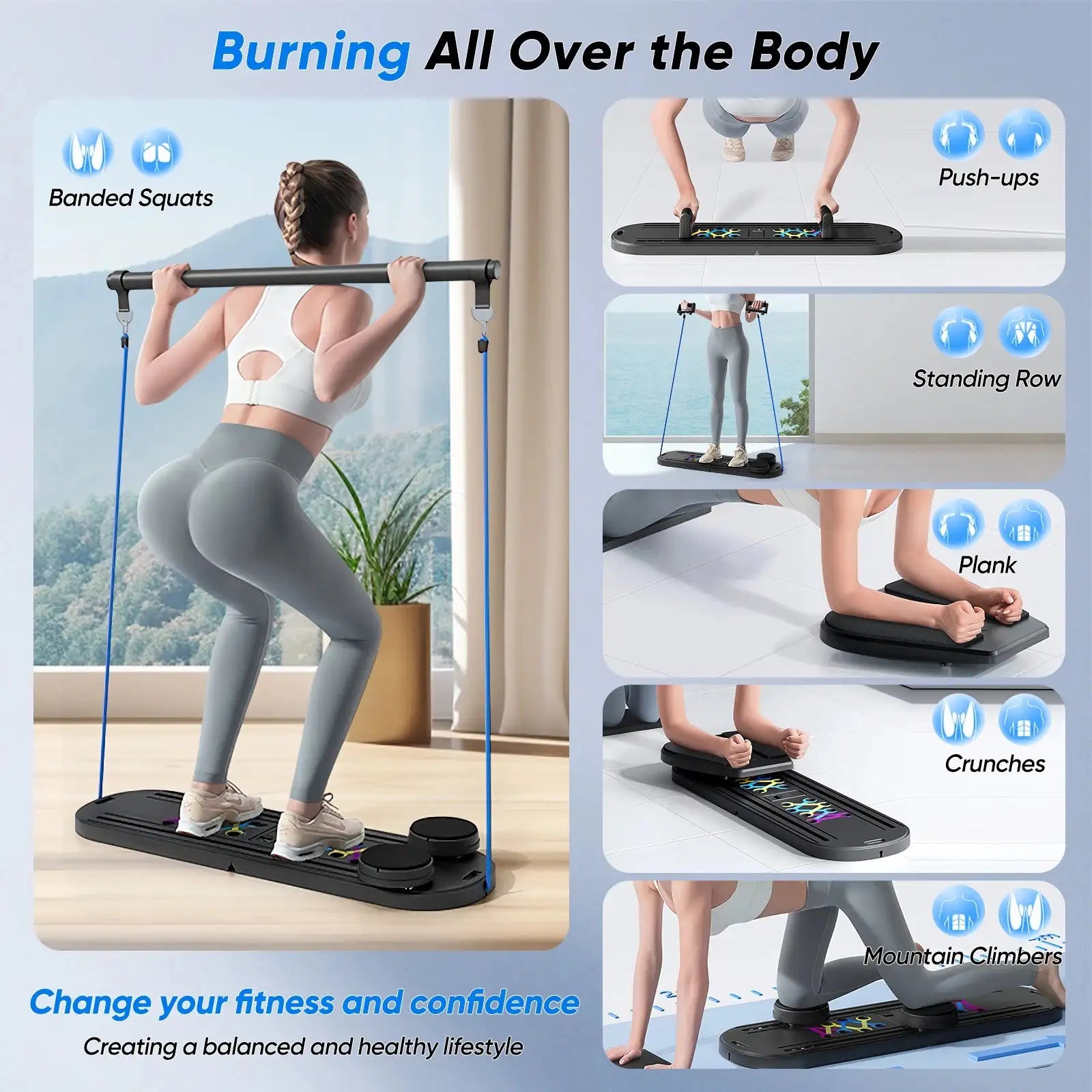 6 In 1 Abdominal Exercise Board &ndash; Full Body Core Training