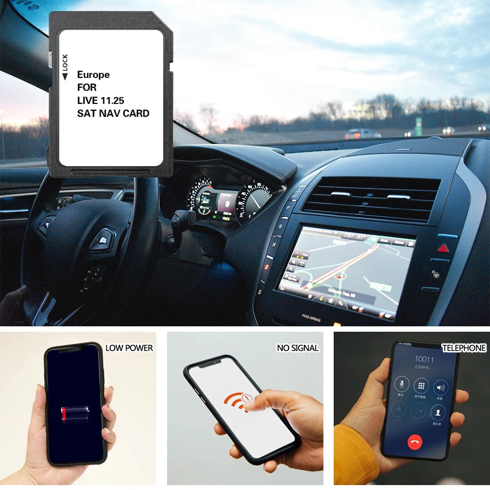 Renault Laguna Live 11.25 8GB - Europe Map SD Card Nav