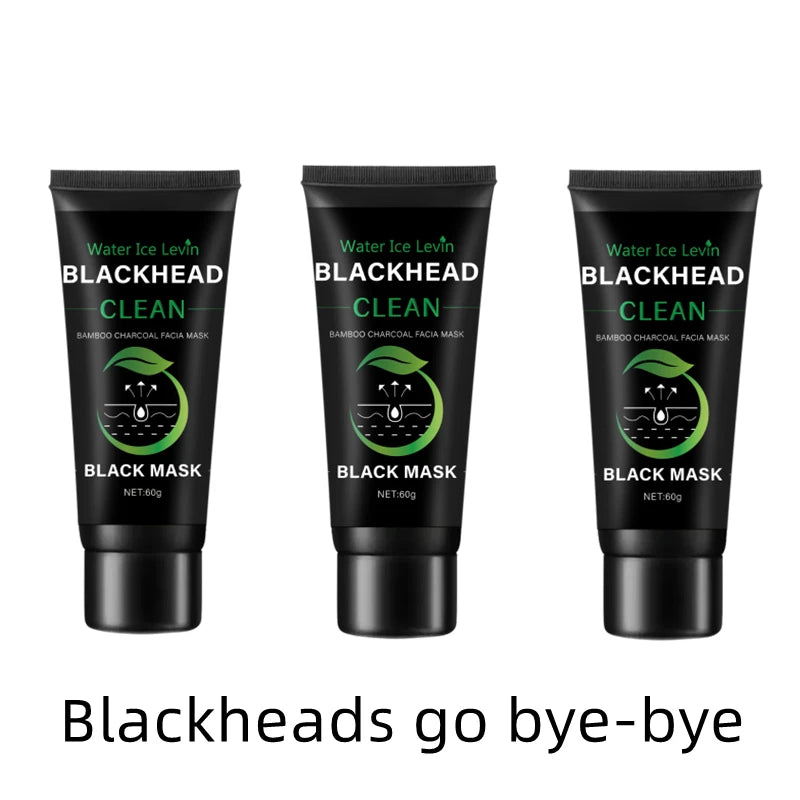 Bamboo Charcoal Fiber Mask &ndash; Deep Cleansing Blackhead Removal Three bottles