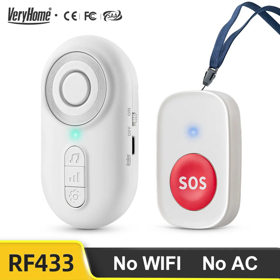 Caregiver Pager Q26 &ndash; Wireless SOS Elderly Alert System