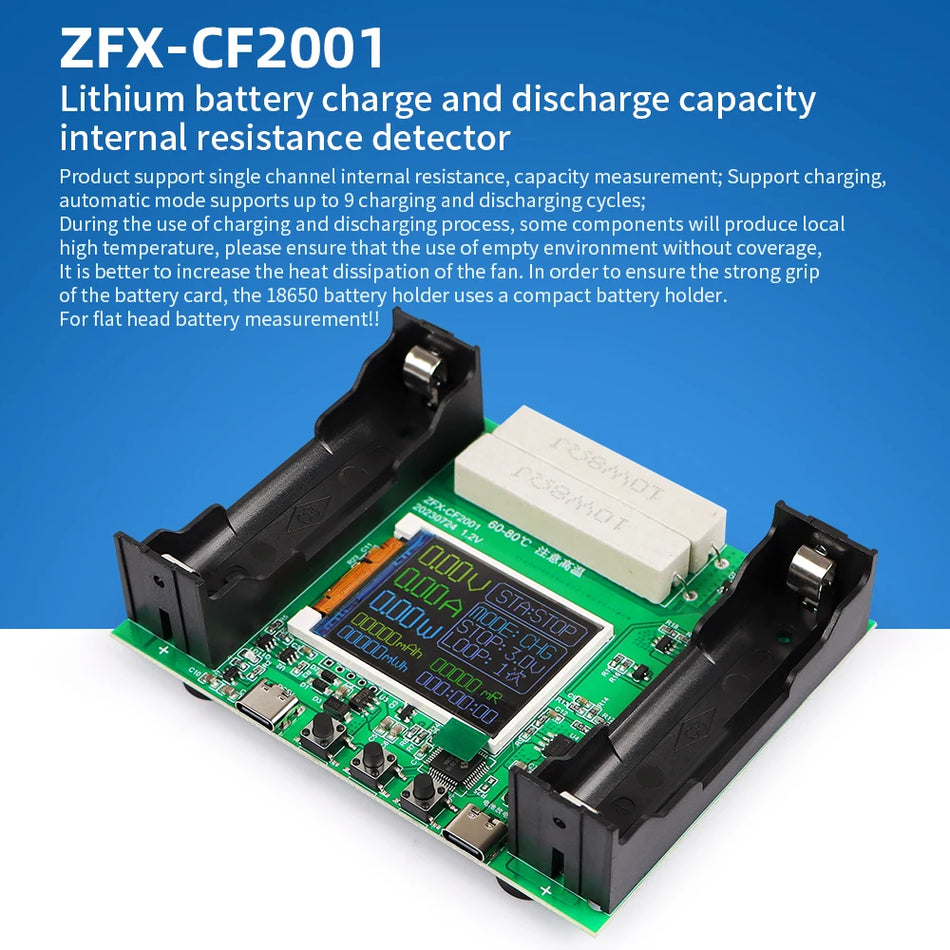 18650 Lithium Battery Capacity Tester LCD Display &ndash; Precise